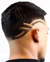 Creative Creative pompadour with detailing and patterning!