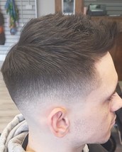 FADED Low Skin fade . Textured top