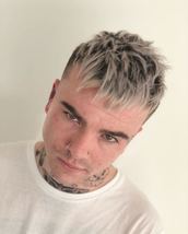 Lil peep Textured crop coloured with skin fade