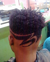Razor fade cut Nigeria