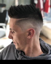 Skinfade with sharp edges Black and white