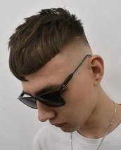 Tear Drop Crop Foil fade, cropped fringe with plenty of texture for the "perfect mess" fin